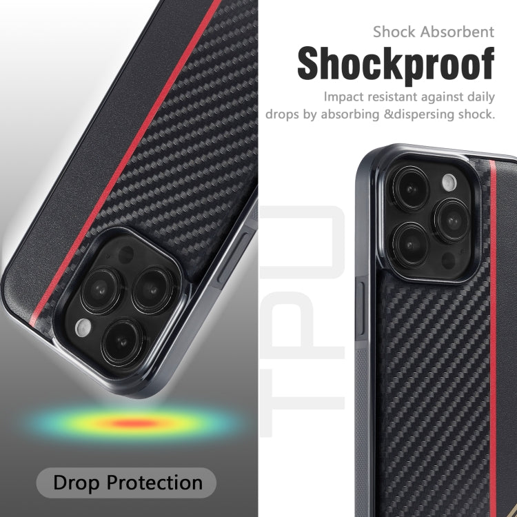 For Samsung Galaxy S24 Ultra 5G LC.IMEEKE 3 in 1 Carbon Fiber Texture Shockproof Phone Case(Black) - Galaxy S24 Ultra 5G Cases by LC.IMEEKE | Online Shopping UK | buy2fix