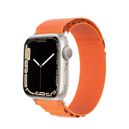 For Apple Watch Series 6 44mm DUX DUCIS GS Series Nylon Loop Watch Band(Orange) - Watch Bands by DUX DUCIS | Online Shopping UK | buy2fix