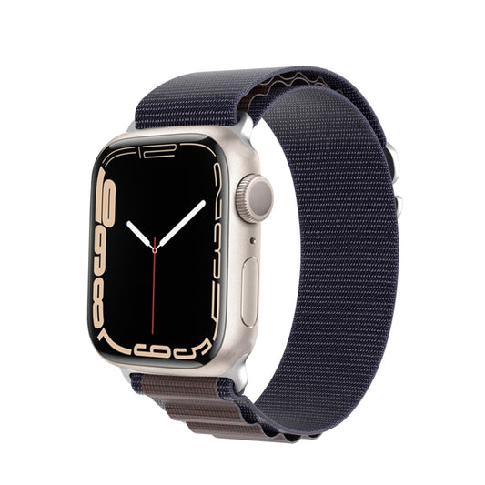 For Apple Watch Series 6 44mm DUX DUCIS GS Series Nylon Loop Watch Band(Indigo Blue) - Watch Bands by DUX DUCIS | Online Shopping UK | buy2fix