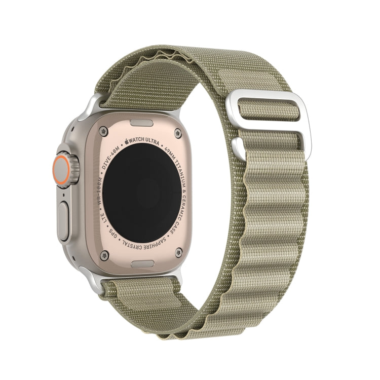 For Apple Watch Series 5 44mm DUX DUCIS GS Series Nylon Loop Watch Band(Olive) - Watch Bands by DUX DUCIS | Online Shopping UK | buy2fix