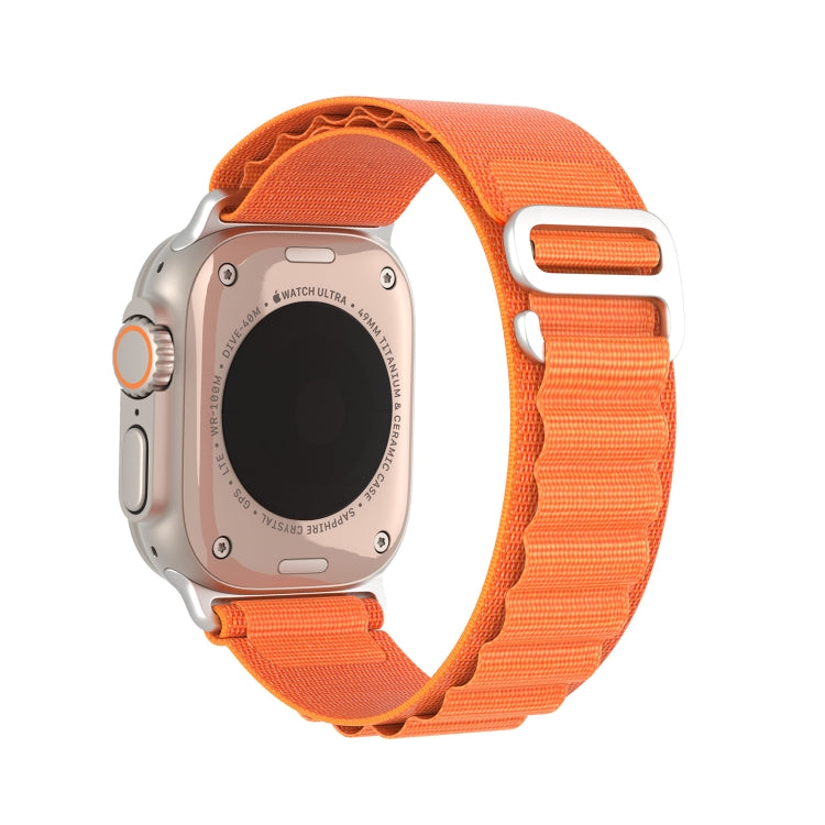 For Apple Watch Series 4 44mm DUX DUCIS GS Series Nylon Loop Watch Band(Orange) - Watch Bands by DUX DUCIS | Online Shopping UK | buy2fix