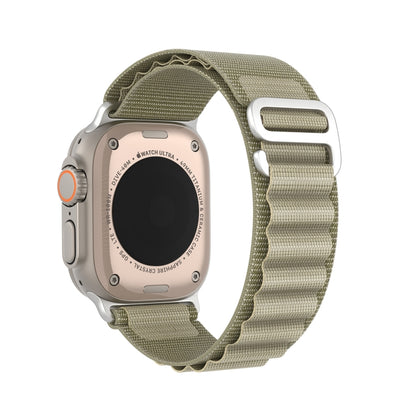 For Apple Watch Series 3 42mm DUX DUCIS GS Series Nylon Loop Watch Band(Olive) - Watch Bands by DUX DUCIS | Online Shopping UK | buy2fix