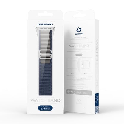 For Apple Watch Series 2 42mm DUX DUCIS GS Series Nylon Loop Watch Band(Blue) - Watch Bands by DUX DUCIS | Online Shopping UK | buy2fix