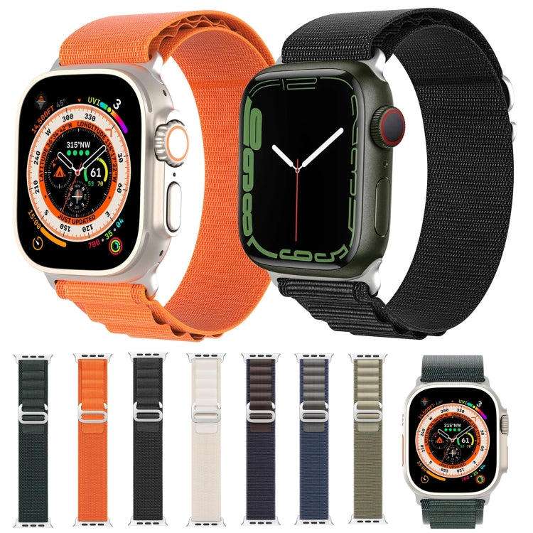 For Apple Watch SE 2023 44mm DUX DUCIS GS Series Nylon Loop Watch Band(Orange) - Watch Bands by DUX DUCIS | Online Shopping UK | buy2fix