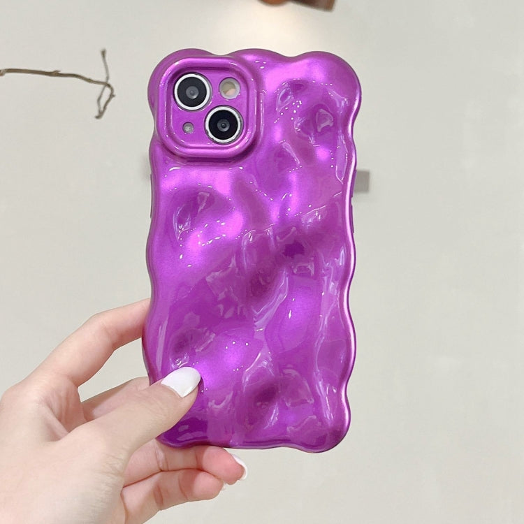 For iPhone 16 Plus Wave Bubbles TPU Phone Case(Purple) - iPhone 16 Plus Cases by buy2fix | Online Shopping UK | buy2fix