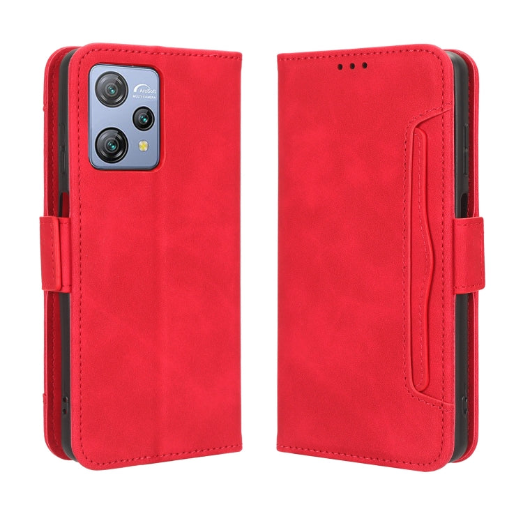 For Blackview A53 / A53 Pro Skin Feel Calf Texture Card Slots Leather Phone Case(Red) - More Brand by buy2fix | Online Shopping UK | buy2fix