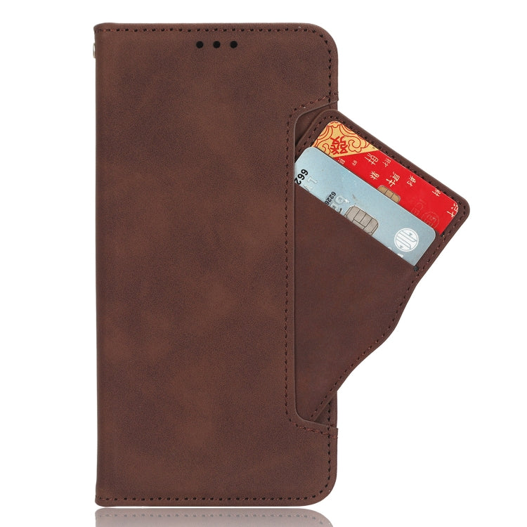 For Blackview Oscal C70 Skin Feel Calf Texture Card Slots Leather Phone Case(Brown) - More Brand by buy2fix | Online Shopping UK | buy2fix