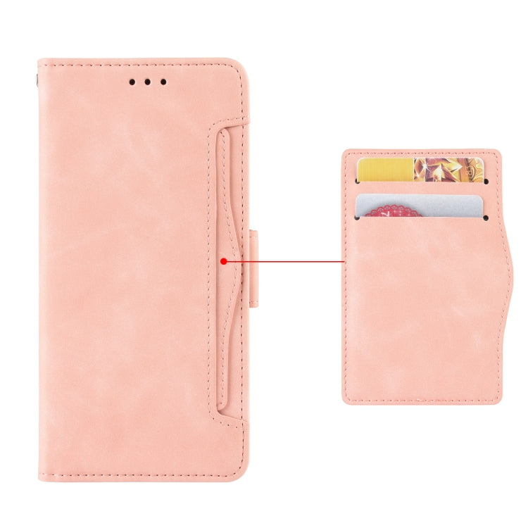 For Blackview A52 / A52 Pro Skin Feel Calf Texture Card Slots Leather Phone Case(Pink) - More Brand by buy2fix | Online Shopping UK | buy2fix