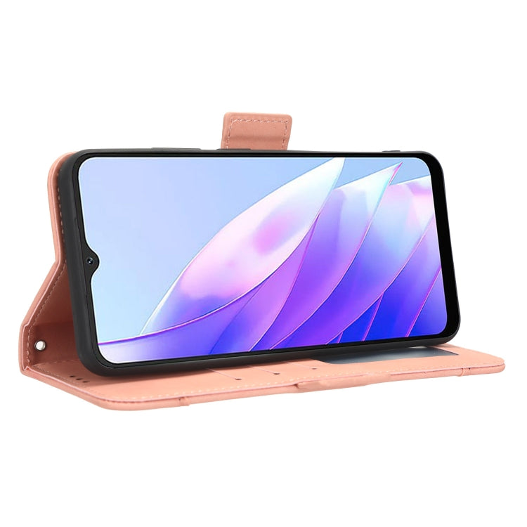 For Blackview A52 / A52 Pro Skin Feel Calf Texture Card Slots Leather Phone Case(Pink) - More Brand by buy2fix | Online Shopping UK | buy2fix