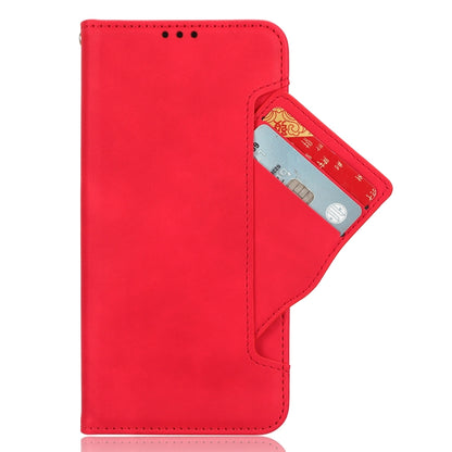 For Blackview A52 / A52 Pro Skin Feel Calf Texture Card Slots Leather Phone Case(Red) - More Brand by buy2fix | Online Shopping UK | buy2fix