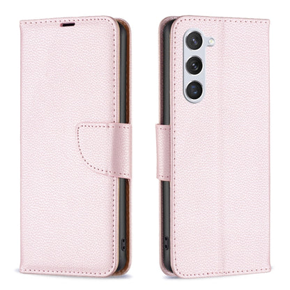 For Samsung Galaxy S24 5G Litchi Texture Pure Color Flip Leather Phone Case(Rose Gold) - Galaxy S24 5G Cases by buy2fix | Online Shopping UK | buy2fix