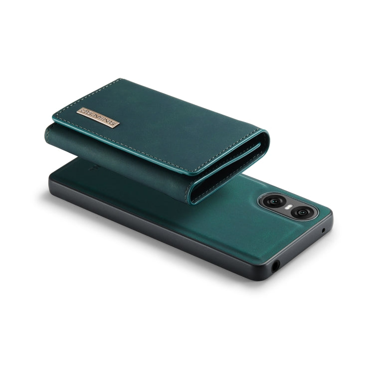 For Sony Xperia 10 VI DG.MING M1 Series 3-Fold Multi Card Wallet + Magnetic Phone Case(Green) - Sony Cases by DG.MING | Online Shopping UK | buy2fix