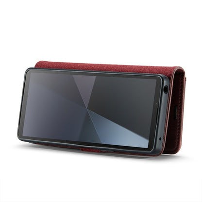 For Sony Xperia 10 VI DG.MING Crazy Horse Texture Detachable Magnetic Leather Phone Case(Red) - Sony Cases by DG.MING | Online Shopping UK | buy2fix