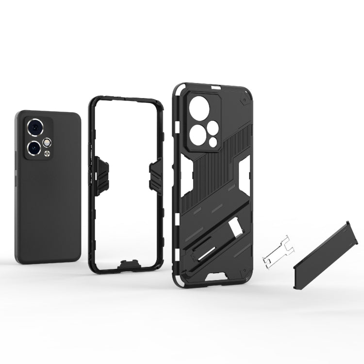 For Honor 90 GT 5G Punk Armor 2 in 1 PC + TPU Phone Case with Holder(Grey) - Honor Cases by buy2fix | Online Shopping UK | buy2fix