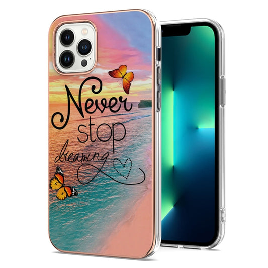 For iPhone 16 Pro Max Electroplating Pattern IMD TPU Shockproof Case(Dream Chasing Butterfly) - iPhone 16 Pro Max Cases by buy2fix | Online Shopping UK | buy2fix