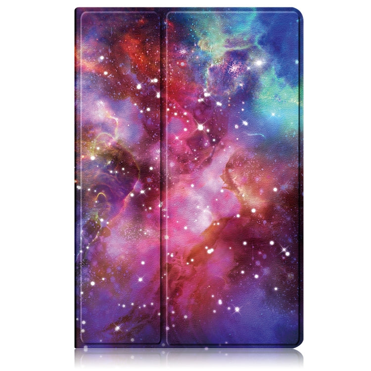 For Samsung Galaxy Tab S9+ 360 Rotation Stand Painted Smart Leather Tablet Case(Milky Way) - Galaxy Tab S9+ Cases by buy2fix | Online Shopping UK | buy2fix