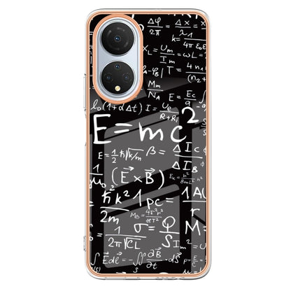 For Honor X7 Electroplating Marble Dual-side IMD Phone Case(Equation) - Honor Cases by buy2fix | Online Shopping UK | buy2fix