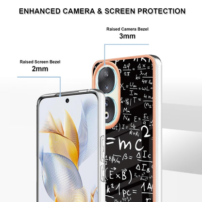 For Honor 90 5G Electroplating Marble Dual-side IMD Phone Case(Equation) - Honor Cases by buy2fix | Online Shopping UK | buy2fix