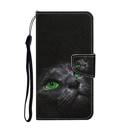 For iPhone 16 Pro 3D Colored Drawing Flip Leather Phone Case(Black Cat) - iPhone 16 Pro Cases by buy2fix | Online Shopping UK | buy2fix