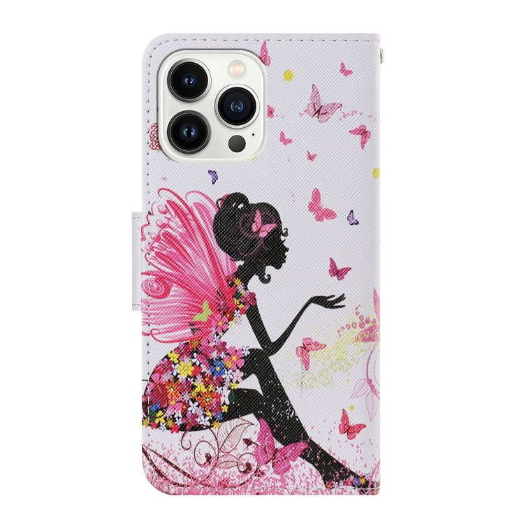 For iPhone 16 Pro 3D Colored Drawing Flip Leather Phone Case(Dance Girl) - iPhone 16 Pro Cases by buy2fix | Online Shopping UK | buy2fix