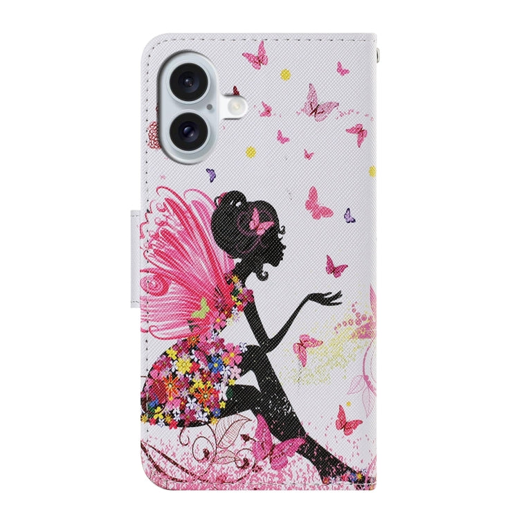 For iPhone 16 Plus 3D Colored Drawing Flip Leather Phone Case(Dance Girl) - iPhone 16 Plus Cases by buy2fix | Online Shopping UK | buy2fix