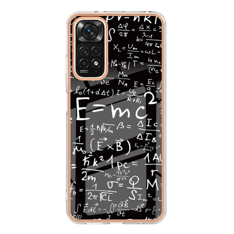 For Xiaomi Redmi Note 11s / Note 11 4G Electroplating Marble Dual-side IMD Phone Case(Equation) - Xiaomi Cases by buy2fix | Online Shopping UK | buy2fix