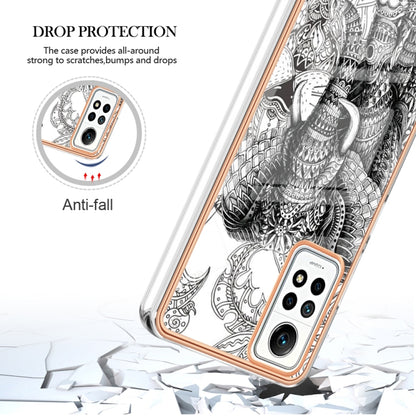 For Xiaomi Redmi Note 12 Pro 4G Global Electroplating Marble Dual-side IMD Phone Case(Totem Elephant) - Xiaomi Cases by buy2fix | Online Shopping UK | buy2fix