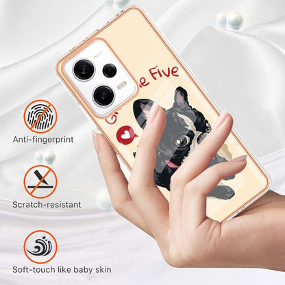 For Xiaomi Redmi Note 12 Pro 5G Global Electroplating Marble Dual-side IMD Phone Case(Lucky Dog) - Xiaomi Cases by buy2fix | Online Shopping UK | buy2fix