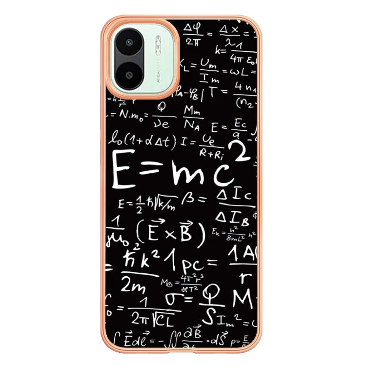 For Xiaomi Redmi A1 Electroplating Marble Dual-side IMD Phone Case(Equation) - Xiaomi Cases by buy2fix | Online Shopping UK | buy2fix