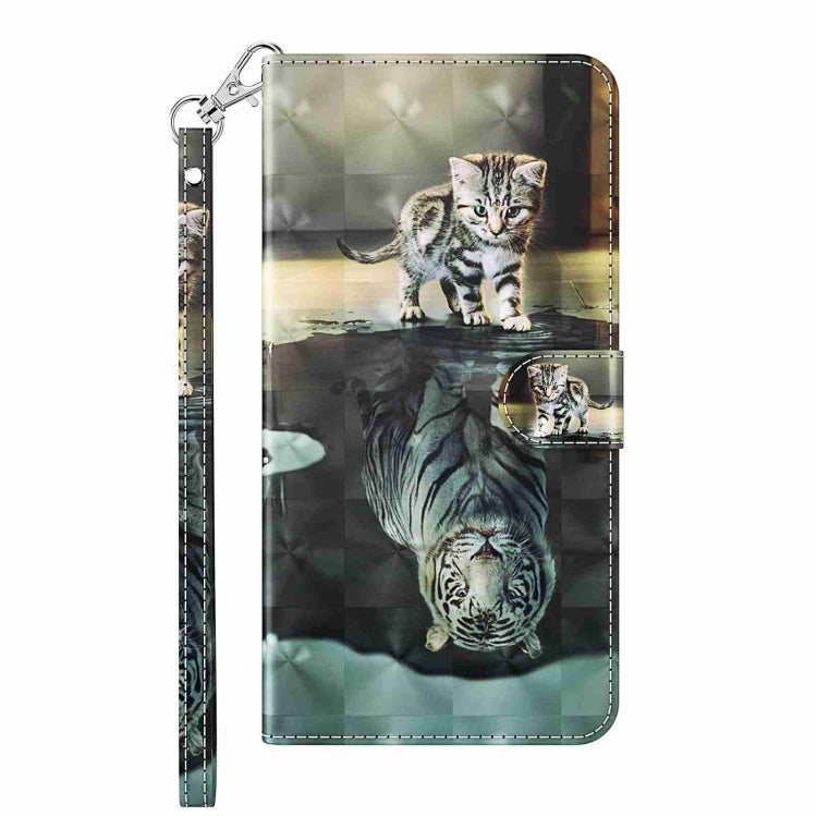 For Samsung Galaxy S24+ 5G 3D Painting Pattern Flip Leather Phone Case(Cat Tiger) - Galaxy S24+ 5G Cases by buy2fix | Online Shopping UK | buy2fix