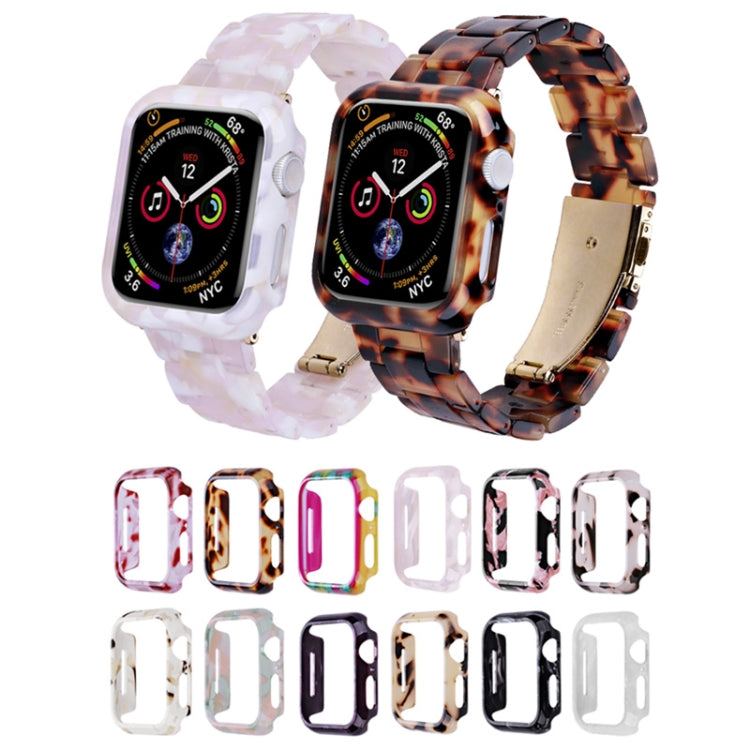 For Apple Watch Ultra 2 / Ultra 49mm Printed Resin PC Watch Case(Pink Green) - Watch Cases by buy2fix | Online Shopping UK | buy2fix