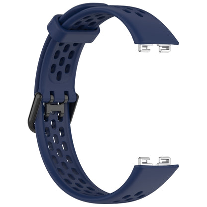 For Huawei Band 8 Solid Color Breathable Silicone Watch Band(Midnight Blue) - Watch Bands by buy2fix | Online Shopping UK | buy2fix