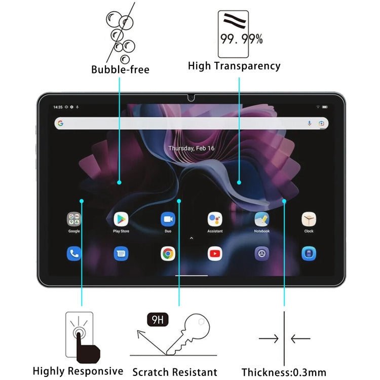 For Blackview Tab 16 Pro 9H 0.3mm Explosion-proof Tempered Glass Film - Others by buy2fix | Online Shopping UK | buy2fix