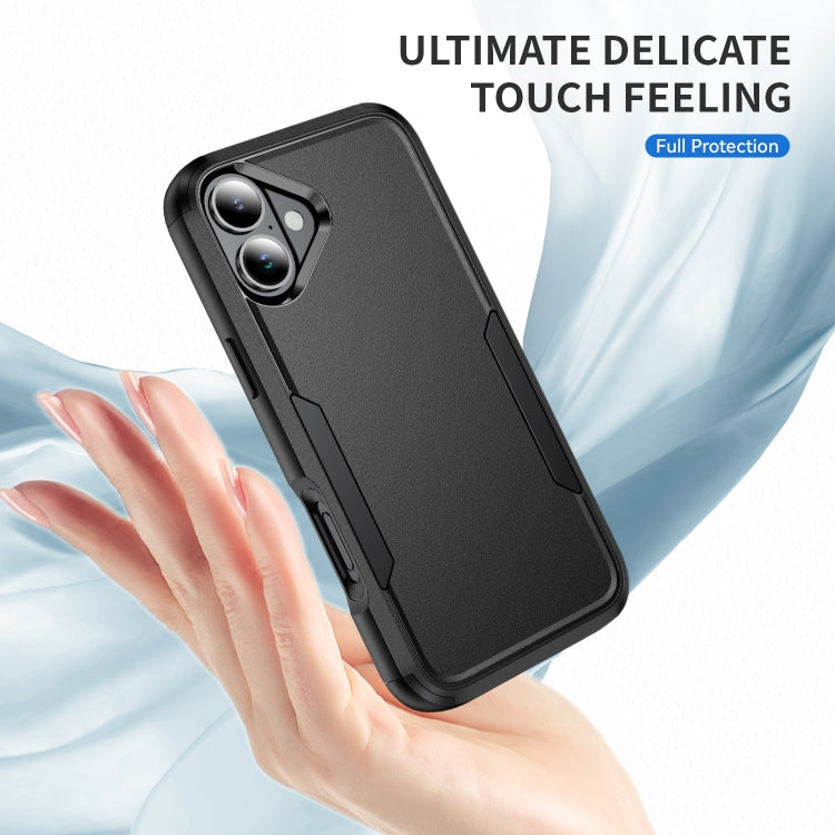 For iPhone 16 Plus Commuter Shockproof TPU + PC Phone Case(Black) - iPhone 16 Plus Cases by buy2fix | Online Shopping UK | buy2fix