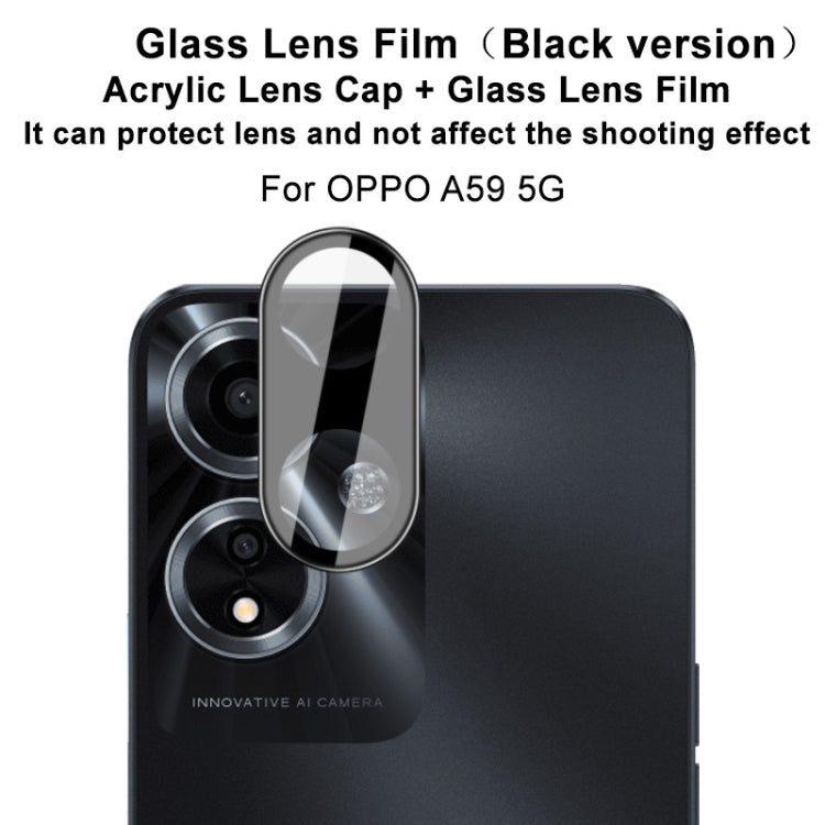 For OPPO A59 5G imak High Definition Integrated Glass Lens Film Black Version - For OPPO by imak | Online Shopping UK | buy2fix