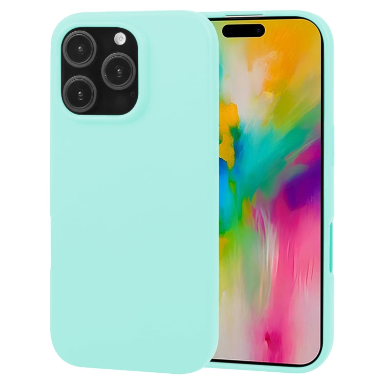 For iPhone 16 Pro GOOSPERY SOFT FEELING Liquid TPU Soft Phone Case(Mint Green) - iPhone 16 Pro Cases by GOOSPERY | Online Shopping UK | buy2fix