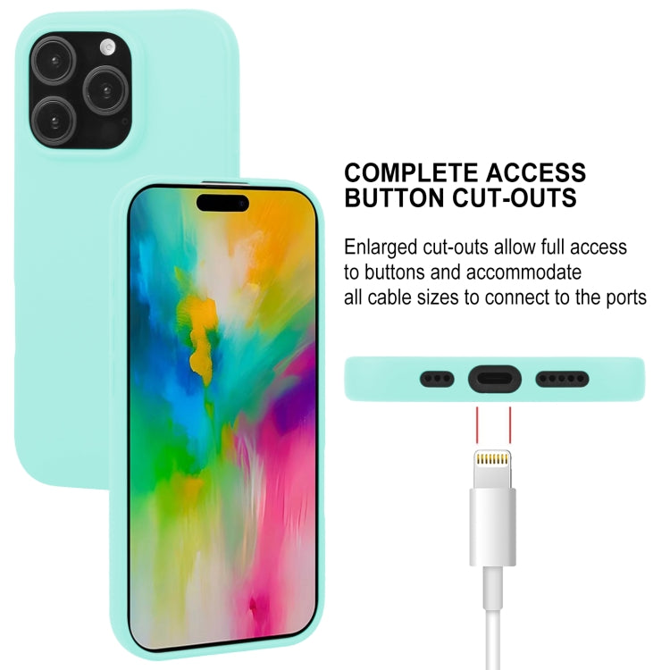 For iPhone 16 Pro GOOSPERY SOFT FEELING Liquid TPU Soft Phone Case(Mint Green) - iPhone 16 Pro Cases by GOOSPERY | Online Shopping UK | buy2fix