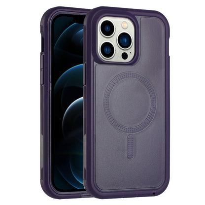 For iPhone 12 Pro Max Defender Series XT MagSafe Magnetic PC + TPU Shockproof Phone Case(Dark Purple) - iPhone 12 Pro Max Cases by buy2fix | Online Shopping UK | buy2fix