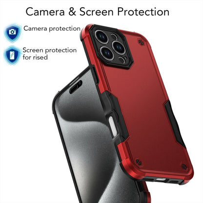 For iPhone 16 Pro Non-slip Shockproof Armor Phone Case(Red) - iPhone 16 Pro Cases by buy2fix | Online Shopping UK | buy2fix