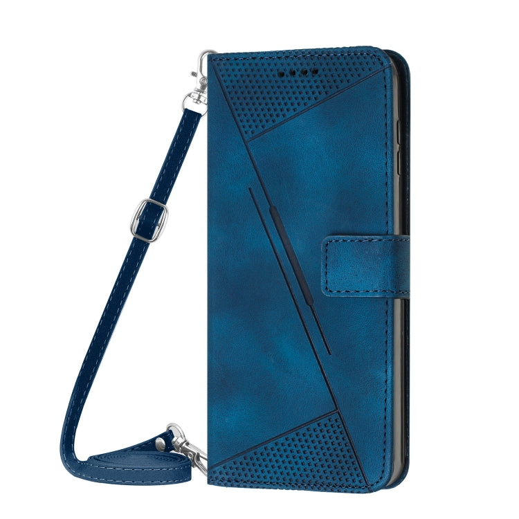 For vivo Y100 IDN Dream Triangle Leather Phone Case with Lanyard(Blue) - vivo Cases by buy2fix | Online Shopping UK | buy2fix