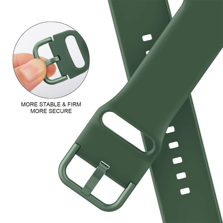 For Apple Watch SE 40mm Pin Buckle Silicone Watch Band(Clover) - Watch Bands by buy2fix | Online Shopping UK | buy2fix