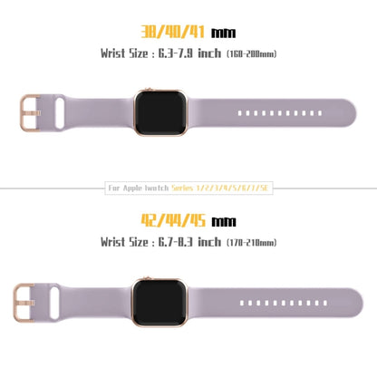 For Apple Watch SE 2023 44mm Pin Buckle Silicone Watch Band(Baby Purple) - Watch Bands by buy2fix | Online Shopping UK | buy2fix