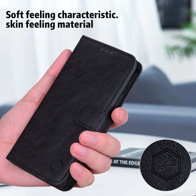 For Google Pixel 9 Skin Feeling Oil Leather Texture PU + TPU Phone Case(Black) - Google Cases by buy2fix | Online Shopping UK | buy2fix