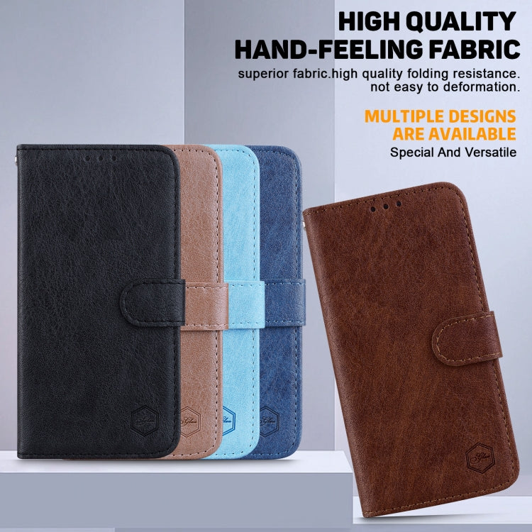 For iPhone 16 Pro Skin Feeling Oil Leather Texture PU + TPU Phone Case(Brown) - iPhone 16 Pro Cases by buy2fix | Online Shopping UK | buy2fix