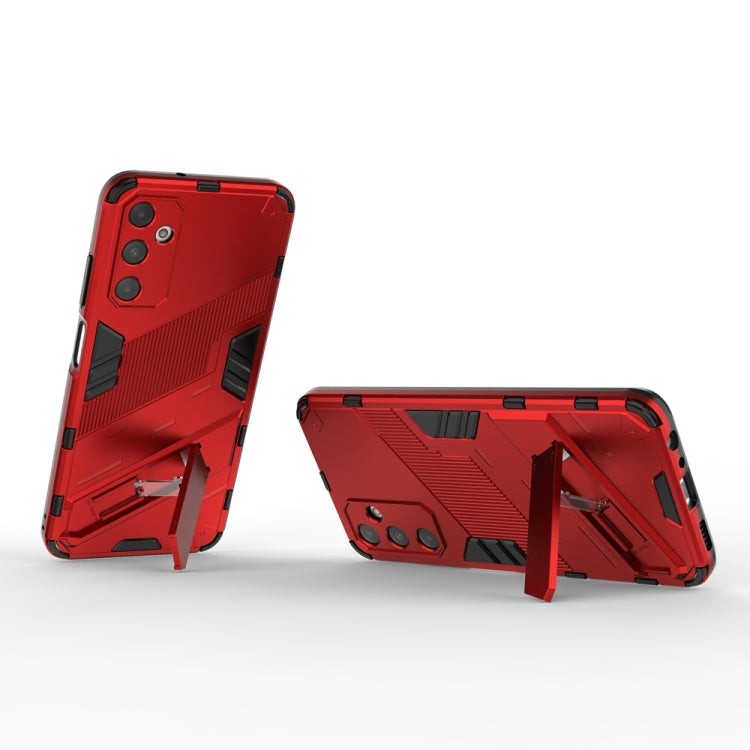 For Samsung Galaxy A05s 4G Punk Armor 2 in 1 PC + TPU Shockproof Phone Case with Invisible Holder(Red) - Galaxy Phone Cases by buy2fix | Online Shopping UK | buy2fix