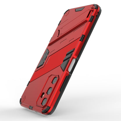 For Samsung Galaxy A05s 4G Punk Armor 2 in 1 PC + TPU Shockproof Phone Case with Invisible Holder(Red) - Galaxy Phone Cases by buy2fix | Online Shopping UK | buy2fix