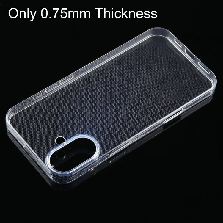 For iPhone 16 Ultra-thin Transparent TPU Phone Case - iPhone 16 Cases by buy2fix | Online Shopping UK | buy2fix