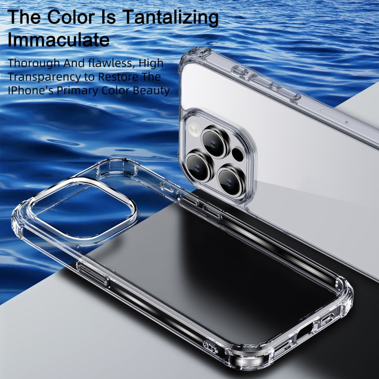 For iPhone 15 Pro Max iPAKY Crystal Clear Series Shockproof PC + TPU Protective Phone Case(Transparent) - iPhone 15 Pro Max Cases by iPAKY | Online Shopping UK | buy2fix