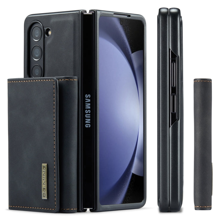 For Samsung Galaxy Z Fold5 DG.MING M1 Series 3-Fold Multi Card Wallet + Magnetic Phone Case(Black) - Galaxy Z Fold5 Cases by DG.MING | Online Shopping UK | buy2fix