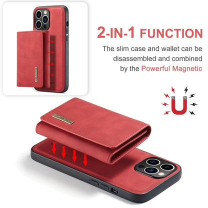 For iPhone 15 Pro Max DG.MING M1 Series 3-Fold Multi Card Wallet Leather Phone Case(Red) - iPhone 15 Pro Max Cases by DG.MING | Online Shopping UK | buy2fix